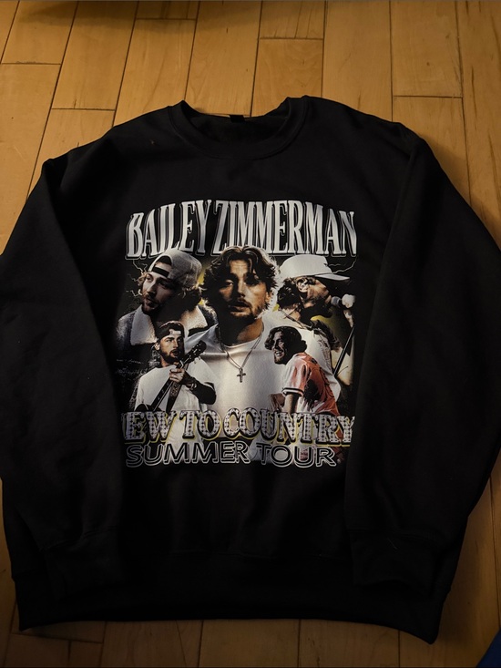 Other - Black Graphic Crewneck Sweater - Bailey Zimmerman Summer Tour Design